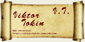 Viktor Tokin vizit kartica